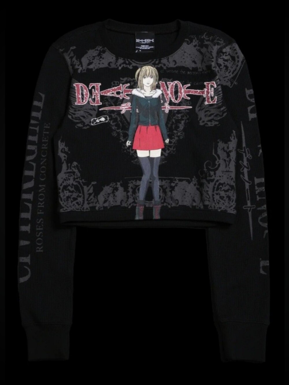 Civil Regime 'Misas Bloom" Crop Ls Waffle Thermal